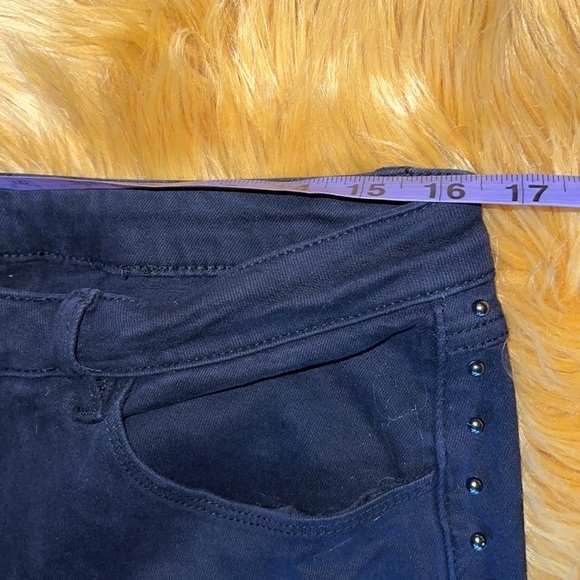 Melanie Lynn black stud detail  stretchy denim jeans Sz 14 - Picture 7 of 10